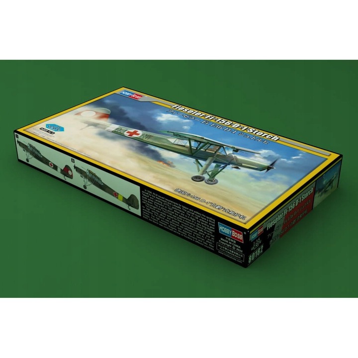 Модел на самолет Fieseler Fi-156 D-1 Storch, Hobby Boss, 1:35, комплект без аксесоари
