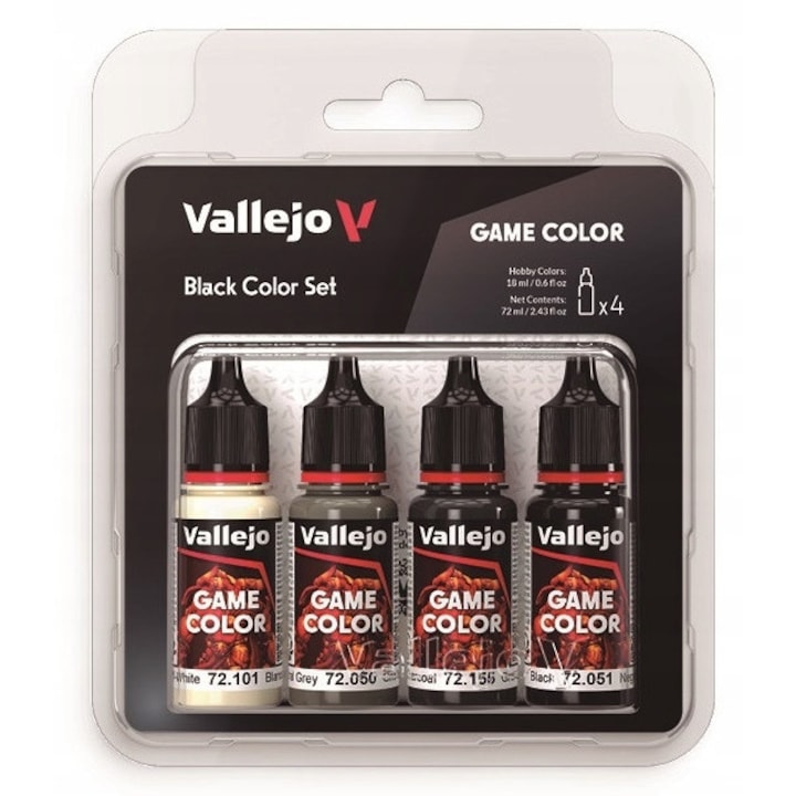 Vopsele Vallejo Game Color set 4 culori, 18ml, multicolor