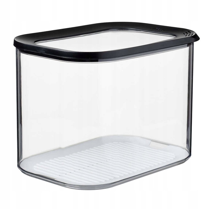 Mepal Modula élelmiszertároló doboz, 4500 ml, 22,4x16cm, légmentesen záródó, átlátszó, fekete