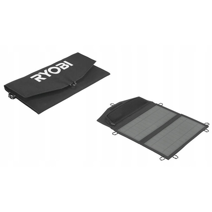 Panou solar Ryobi 14W, 2 x USB-A, pliabil, usor