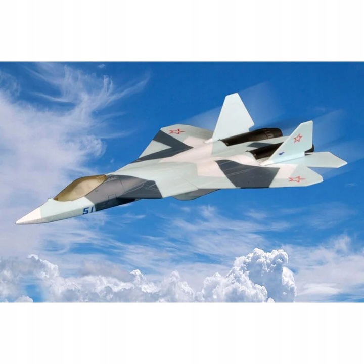 Модел самолет T-50 PAK-FA 200мм, Hobby Boss, 30 части, пластмаса, 20.35см