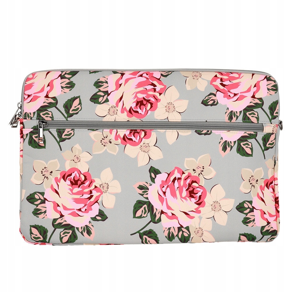 Futeral laptop Wonder Sleeve 15-16 inch, gri-roz, 38x24cm, super usor, cu curea reglabila
