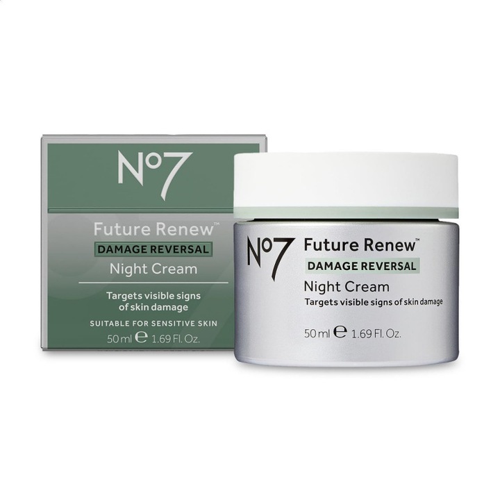 No7 Future Renew Damage Reversal éjszakai krém, érzékeny bőrre, 50ml