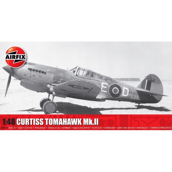Curtiss Tomahawk Mk.II repülőgépmodell, 1:48 Airfix