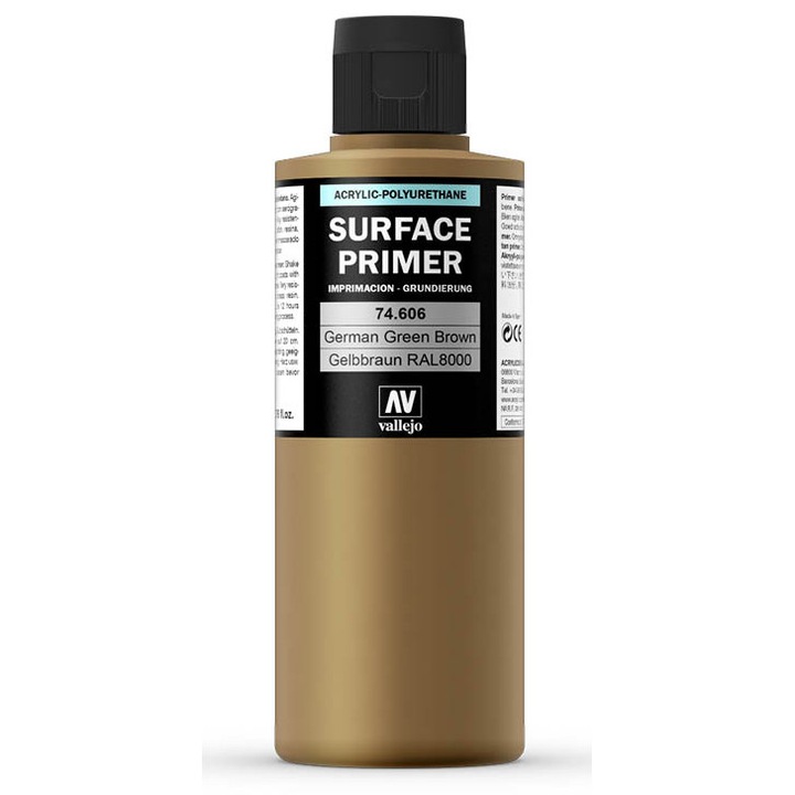 Vallejo alapozó festék, German Brown, 200 ml, airbrush-hoz és ecsethez