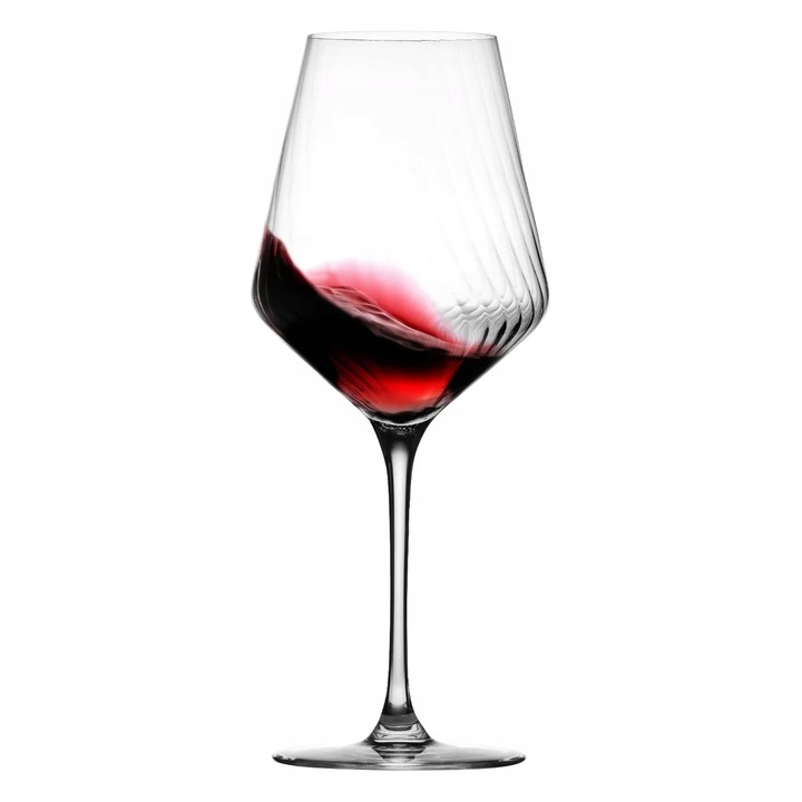 Set pahare vin alb KROSNO Avant-Garde LUMI, 6 bucati, sticla Crystalline, 218mm, negru