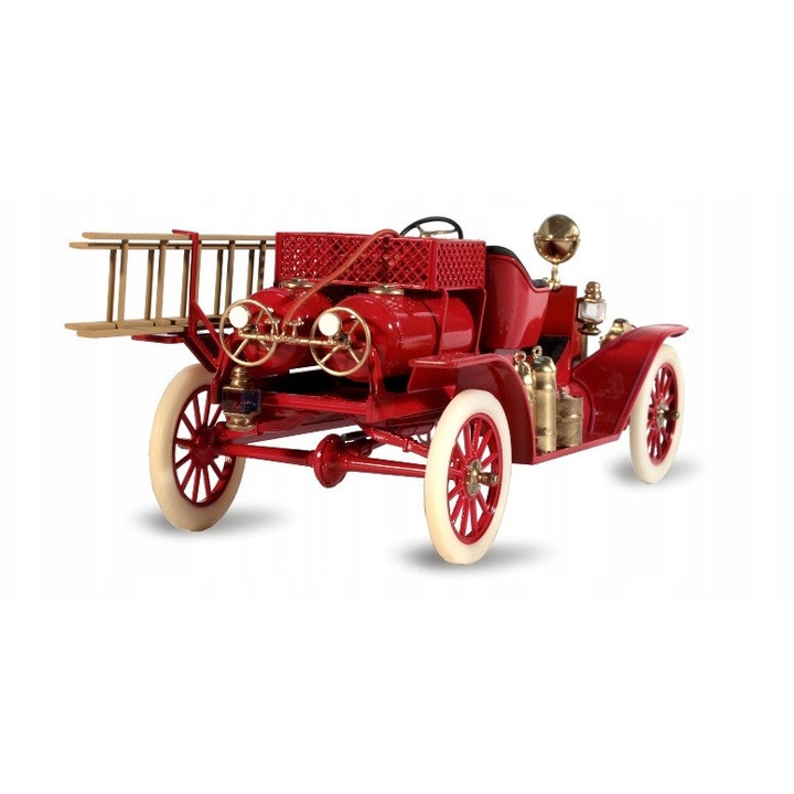 Model de masina ICM Ford Model T 1914, camion de pompieri, 1:24, 164x65mm, set de asamblare