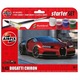 Bugatti Chiron autómodell, Airfix, 1:43, 39 darab, 51x106mm, komplett készlet festékekkel