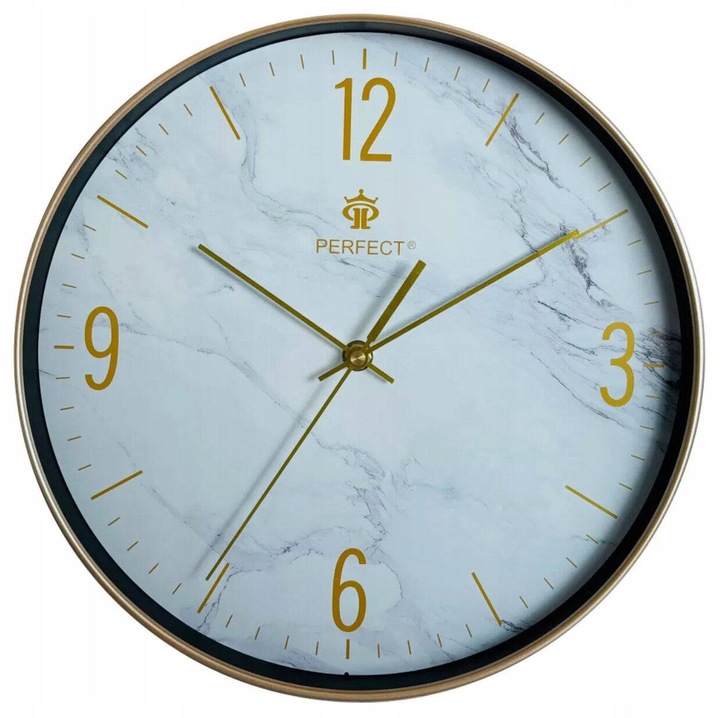 Perfect FX-5847 falióra, 30 cm, pezsgő színű, kvarc szerkezet, márvány design