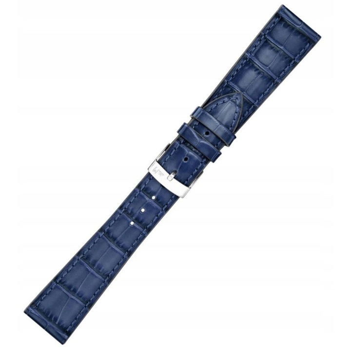 Curea de ceas din piele albastra Morellato Bayon 20x16mm