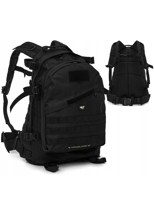 Тактическа раница Nils Camp Vanguard 45L, 50x40x17cm, черна, устойчив материал