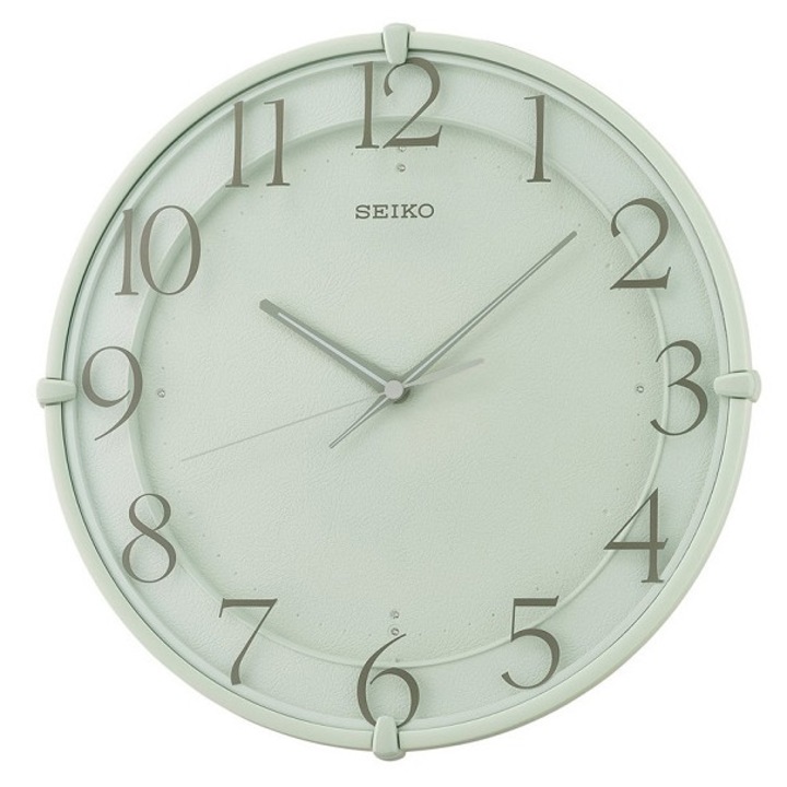 Seiko QXA778M falióra, analóg, zöld, 30.7x4.6cm, kvarc szerkezettel