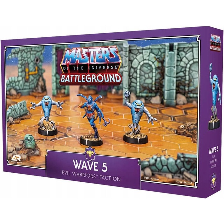 Wave 5 - Настолни игри, Masters of the Universe, Evil Warriors, комплект с 3 мини фигурки, многоцветен