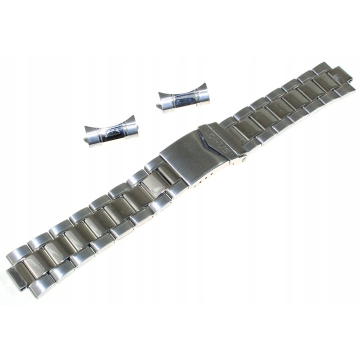 Lorus óraszíj, RL413AX9G modell, 22 mm, rozsdamentes acél, ezüst, maximális hossza 17,5 cm