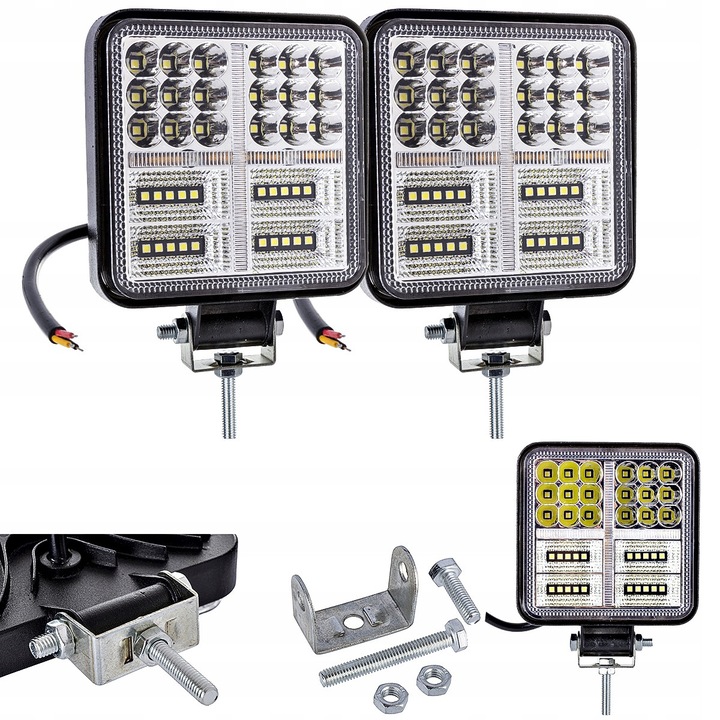 2x LED munkalámpa szett 177W, GMP, IP68