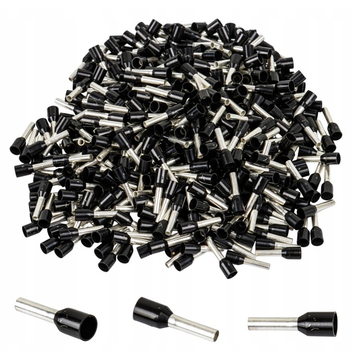 Conectori izolati, Wurth, 1.5mm2, 500 bucati, negru