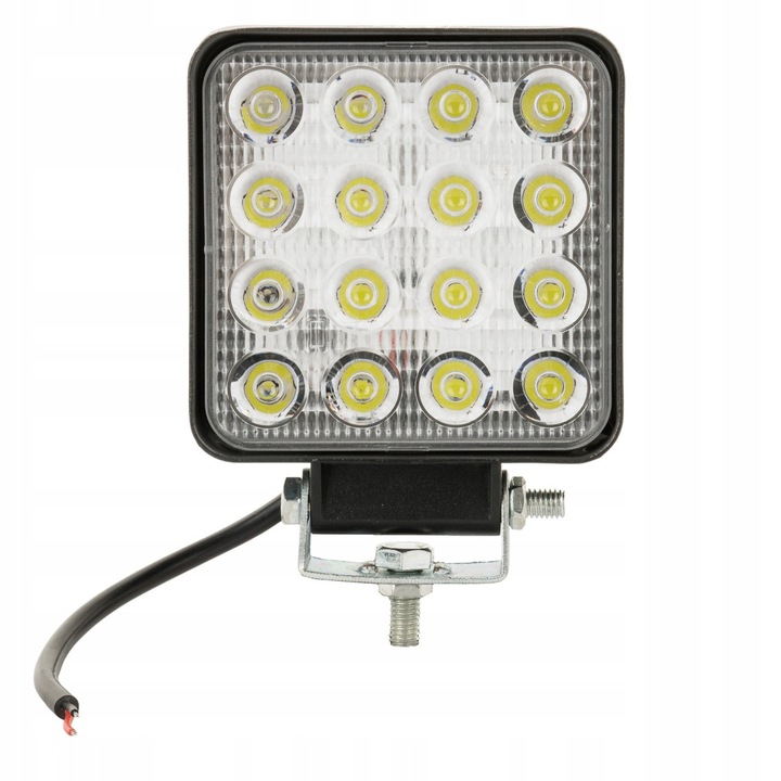 2 db LED halogén munkalámpa készlet 48W 16x3W 12V/24V, GMP, alumínium, IP67