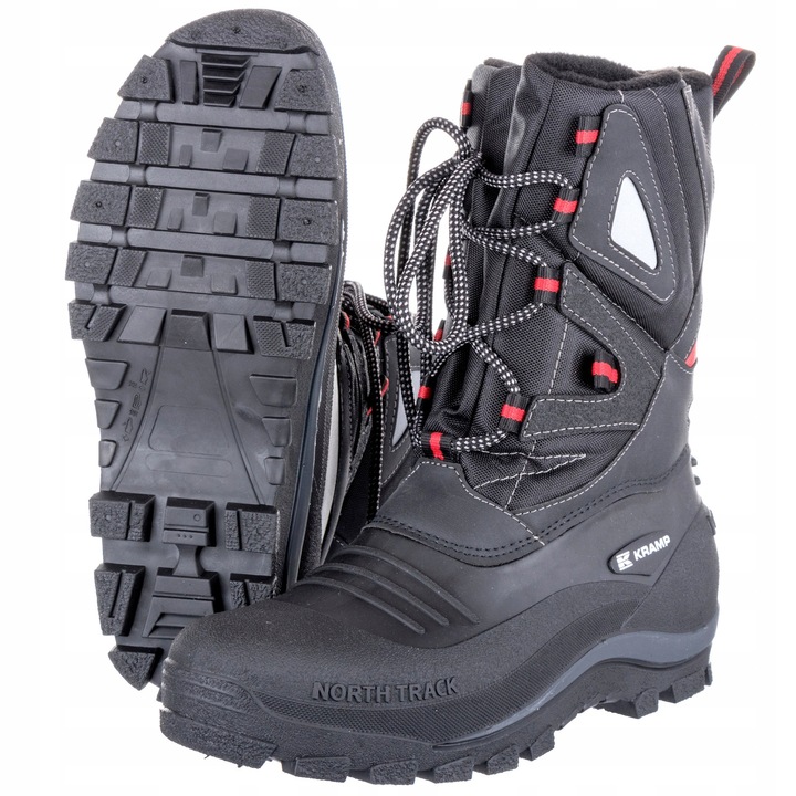 Bocanci de lucru de protectie, Kramp, model Canadian, impermeabili, negri, Tefaprene(R), 48