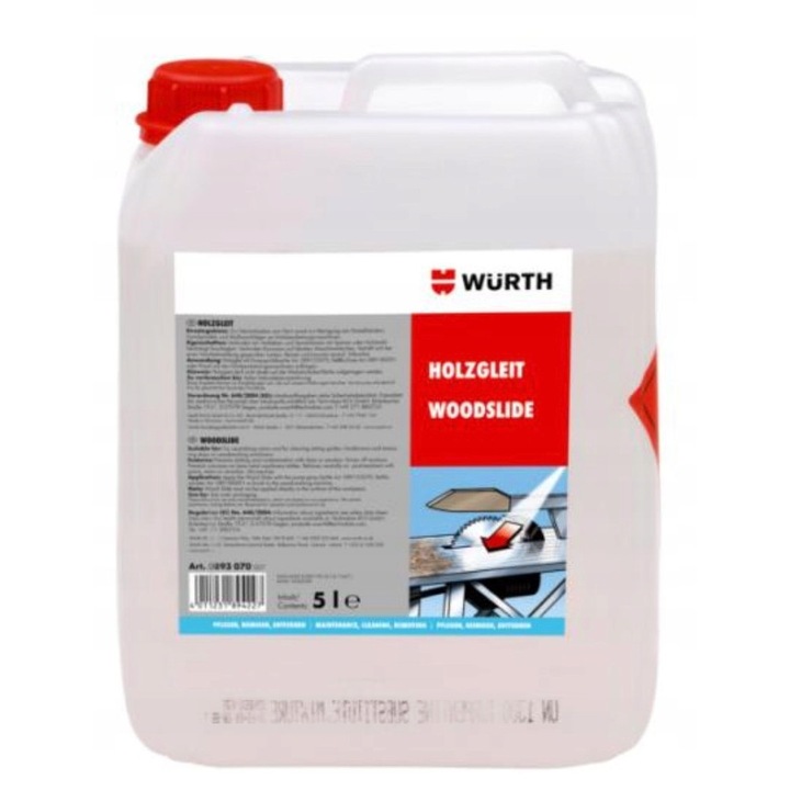 Tisztítószer fára, Wurth, 5L, szilikon- és viaszmentes
