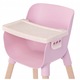 LullaBaby etetőszék babáknak, 47x30x23,5cm, levehető tálcával, 35cm-es babákhoz, szett