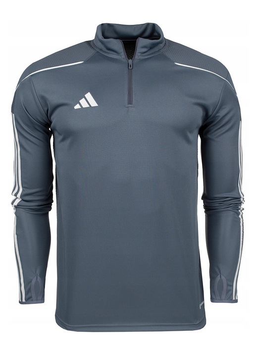 Детски суичър adidas Tiro 23, сив, 100% полиестер, система AeroReady, удобна яка