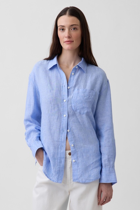 GAP, Camasa supradimensionata de in, Albastru pastel