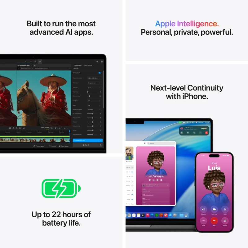 Laptop Apple MacBook Pro 14 Procesor Apple M5 Pro 15-core CPU / 16-core GPU 14.2" Liquid Retina XDR, 24GB, 1TB SSD, Mac OS, Layout US, Argintiu