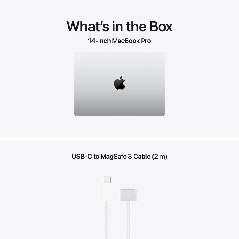 Laptop Apple MacBook Pro 14 Procesor Apple M5 Pro 15-core CPU / 16-core GPU 14.2" Liquid Retina XDR, 24GB, 1TB SSD, Mac OS, Layout US, Argintiu