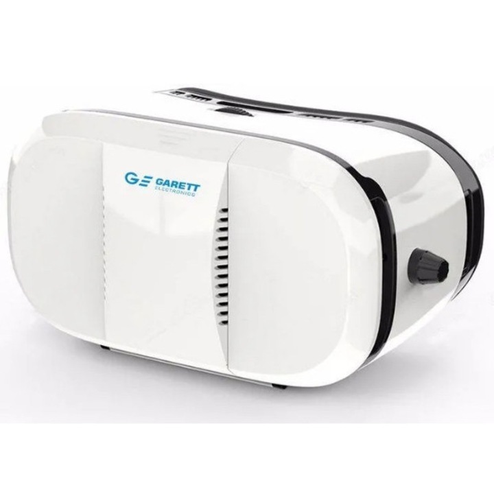 Garett VR3 VR szemüveg, 4-6 hüvelyk, fehér, méretek 220x130x107mm, kompatibilis Android, iOS, Windows rendszerekkel