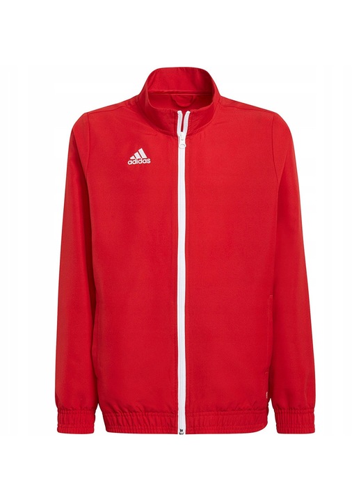 Детски суичър adidas Entrada 22, червен, удобна кройка, приятна на допир материя, 140 CM