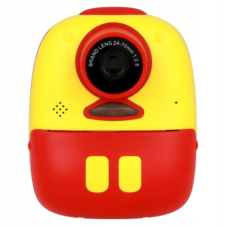 Моментален фотоапарат D10, Toptel, 26MP, 1080p, жълто-червен