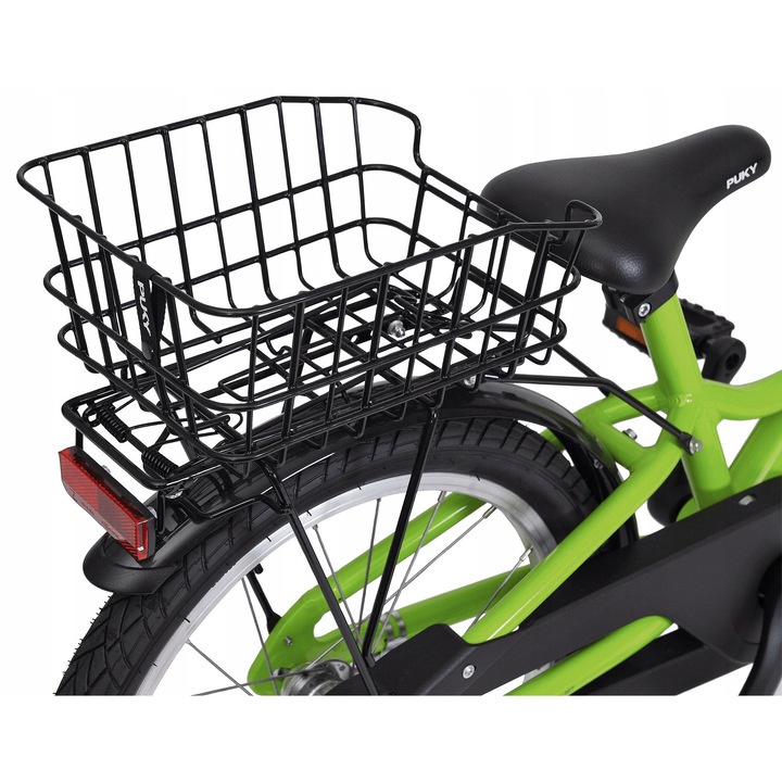 Cos de bagaj Puky L, negru, pentru biciclete 16/18 inch, set