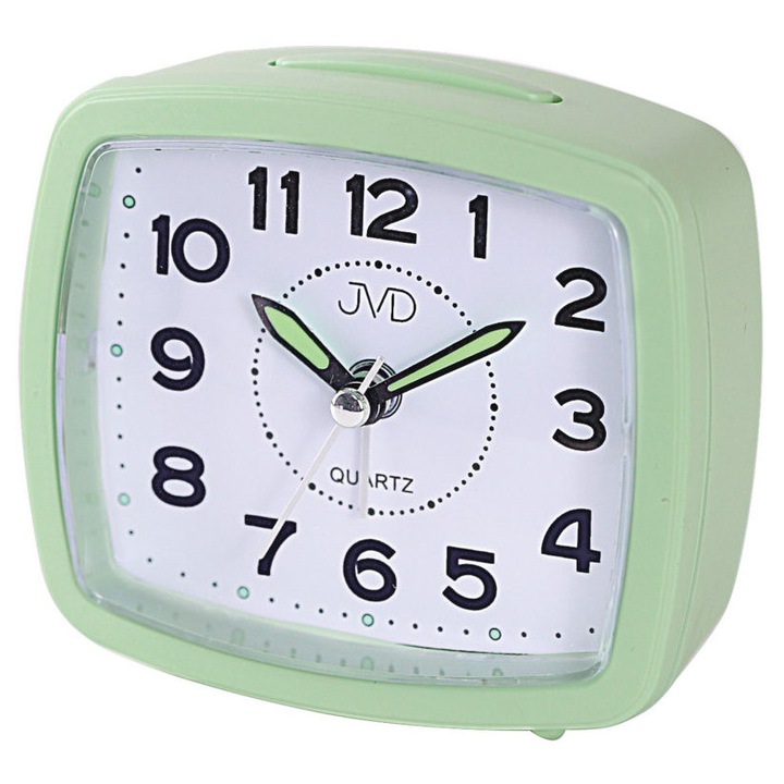 Ceas decorativ JVD, model SRP8506.1, verde, 9x8cm