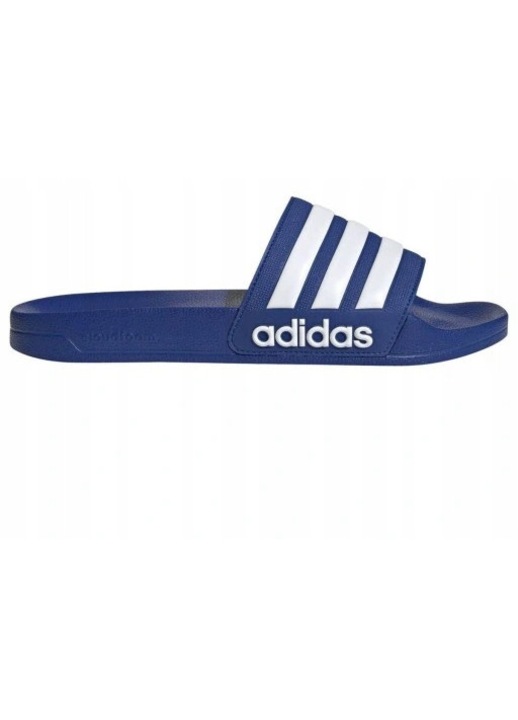 Чехли adidas Adilette Shower, сини, дизайн без връзки, подметка Cloudfoam, 38 EU