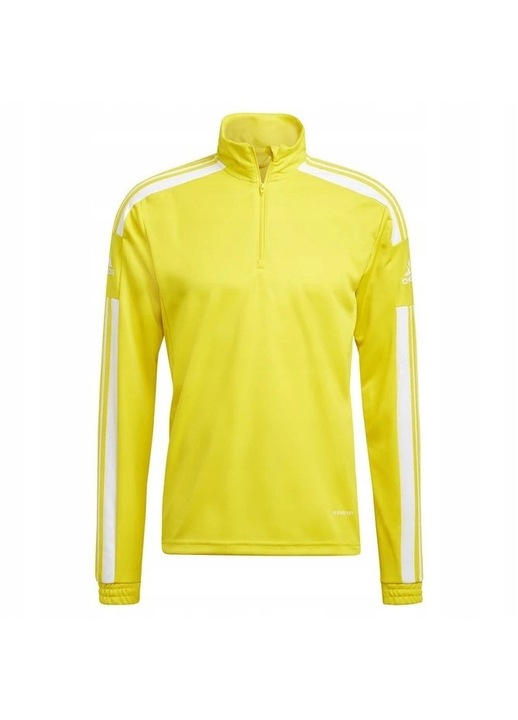 Детски суичър, adidas, Squadra 21, бързосъхнещ, жълт, полиестер, 128 CM