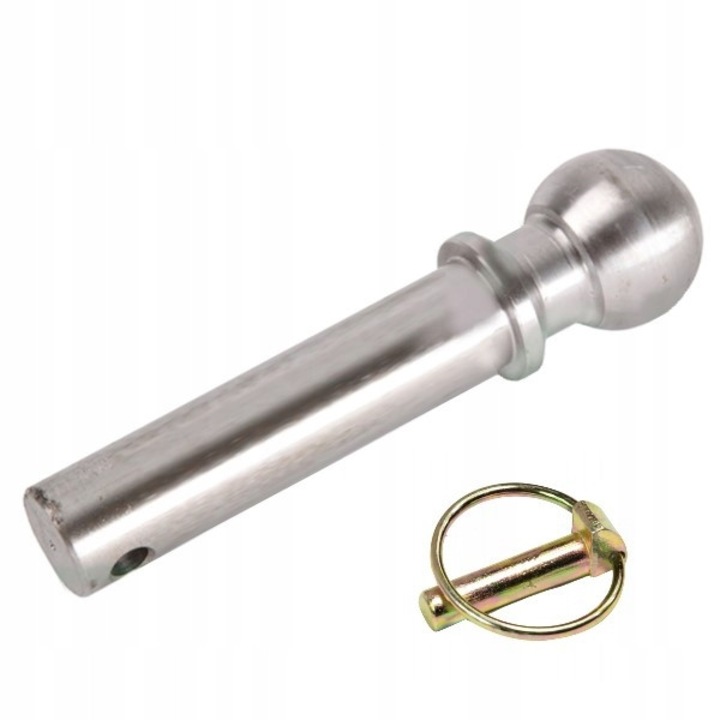 Bolt de remorcare cu bila K50, stift de siguranta, 230mm, 50mm