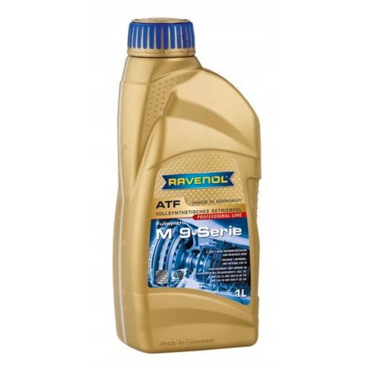 Ravenol ATF MB-9 Series sebességváltó olaj 1L, Mercedes Benz kompatibilis, kiváló kenési tulajdonságok, hőstabilitás.