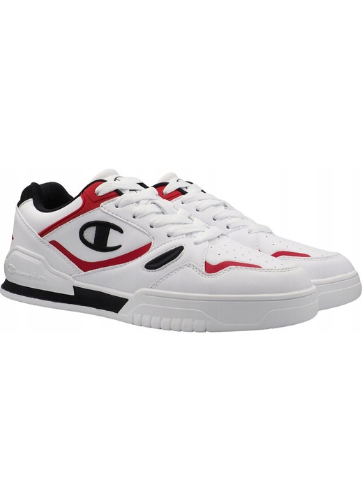 Tenisi barbati Champion 3 Point Tech Low, culoare alb/rosu, material textil