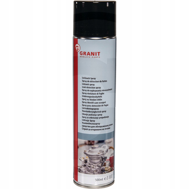 Spray pentru detectarea scurgerilor Granit, 500ml, rezistent la inghet pana la -16C, biodegradabil