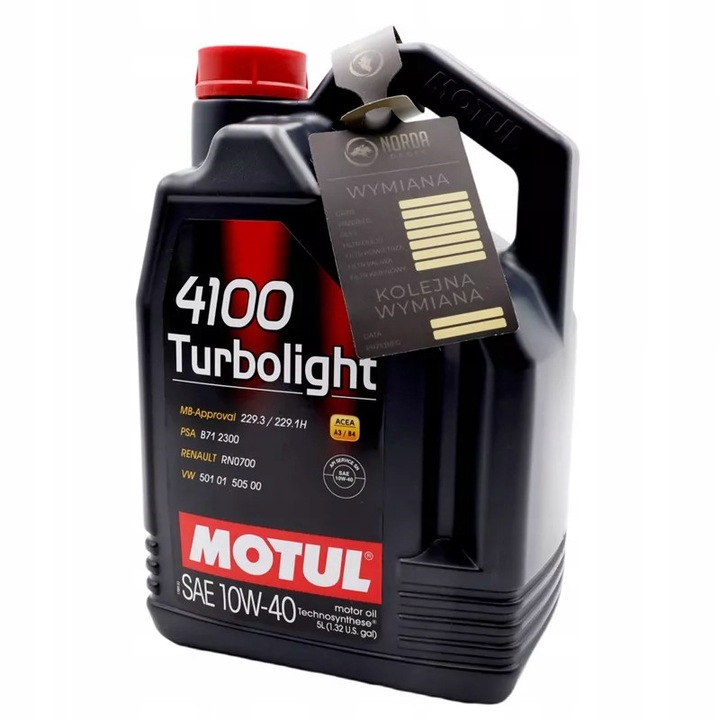 Ulei motor Motul 4100 10W40 5L, polisintetic, pentru motoare benzina si diesel, canister