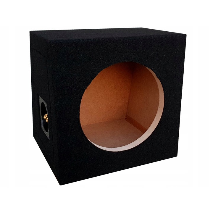 BassTon 20cm zárt mélynyomó, MDF, 8 liter, fekete