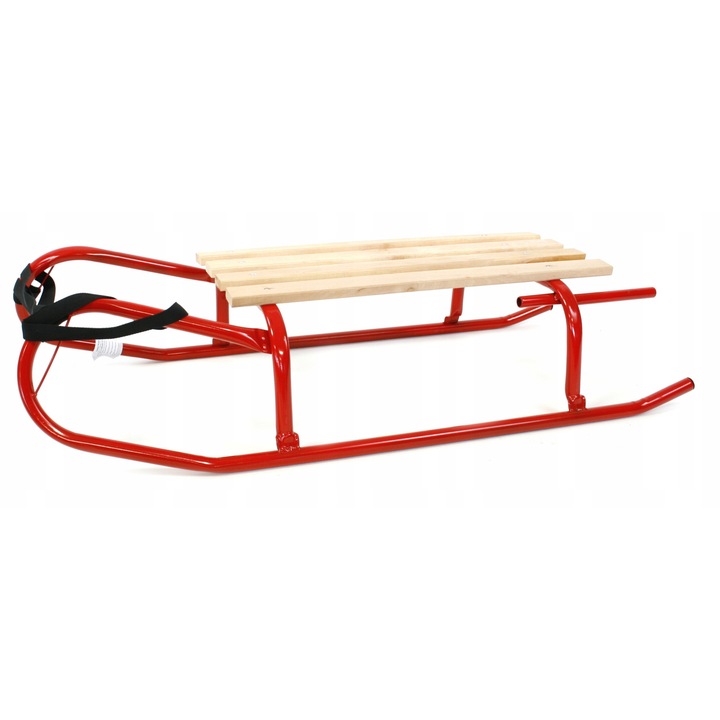 WADO fém szánkó, ezüst, 90x40cm, komplett szett, gyerekeknek