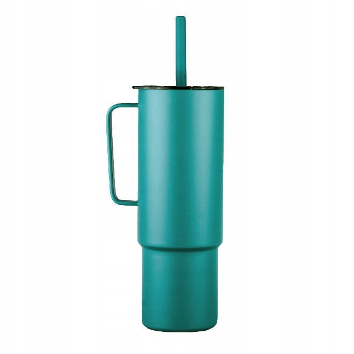 MiiR All Day Straw Cup termosz bögre, 1L, vákuumszigetelés, szívószál és fedél szett, tengerészkék