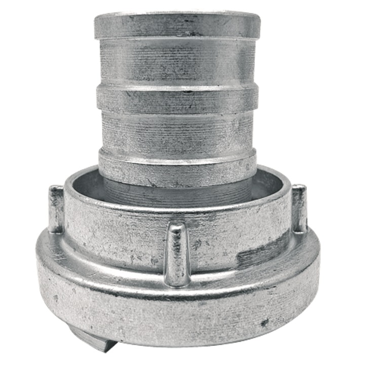 Mufa conector pentru furtun 75mm, Granit, din aluminiu, 89x75x125mm