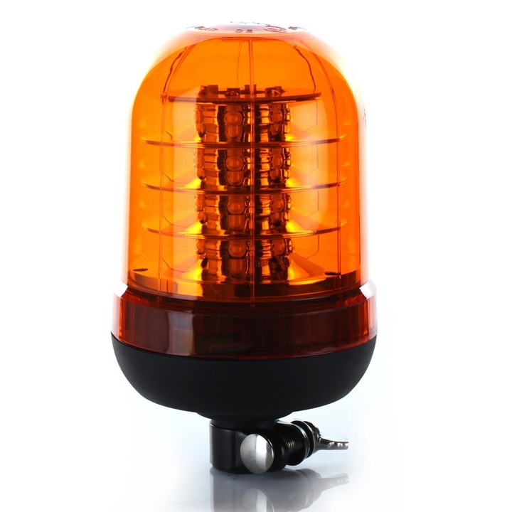 Lampa de avertizare LED 12V/24V Granit, pomaranj, 60 LED, cu suport de montare