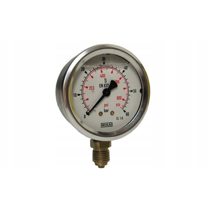 Манометър Wika 63мм, 0-60 bar, с резба BSP 1/4", защита IP 65