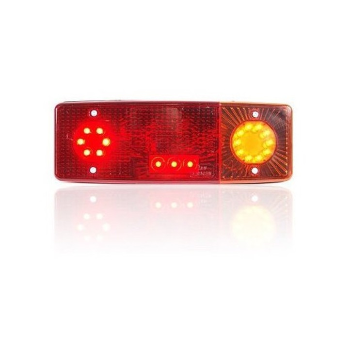 LED hátsó lámpa WAS C-360 C-385 12V 24V 284x102x62mm