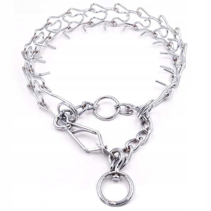 Colier pentru caini, Chaba, nr 6, 75cm, cromat, ajustabil