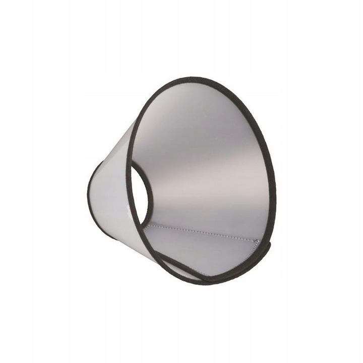 Colier protector pentru caini Trixie, plastic, 28cm, L-XL, transparent