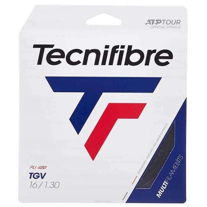 Tecnifibre TGV tenisz húrkészlet, 12 m, 1,35 mm, fekete
